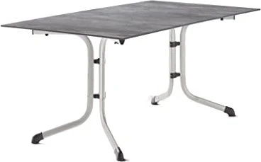 Sieger Boulevard Polytec Klapptisch 160x90cm graphit/beton hell