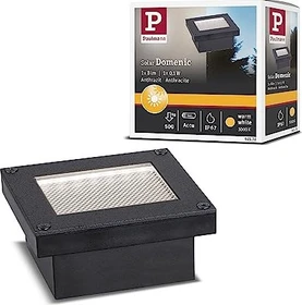 Paulmann Solar Bodeneinbauleuchte Domenic 0.1W eckig schwarz
