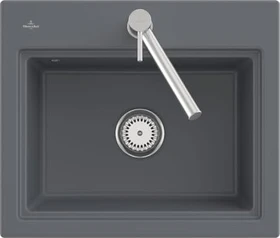 Villeroy & Boch Subway Style 60 S Einbau Becken mittig graphite