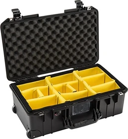Peli Air Case 1535 Schutzkoffer mit gepolsterten Trennwänden schwarz