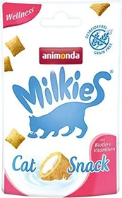 animonda Milkies Cat Snack Knusperkissen Wellness, 360g (12x 30g)
