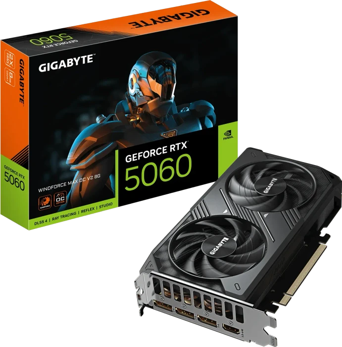 GIGABYTE GeForce RTX 5060 Windforce MAX OC V2 8G, 8GB GDDR7, HDMI, 3x DP