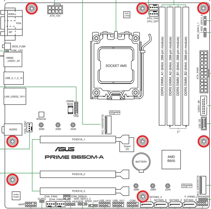 ASUS Prime B650M-A (AMD AM5)