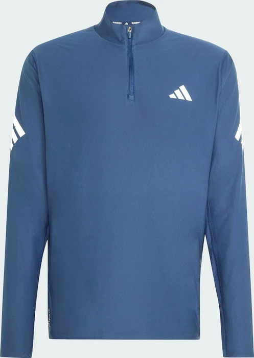 adidas Adi365 Iconic Half Zip Laufshirt langarm tech indigo/white (Herren)