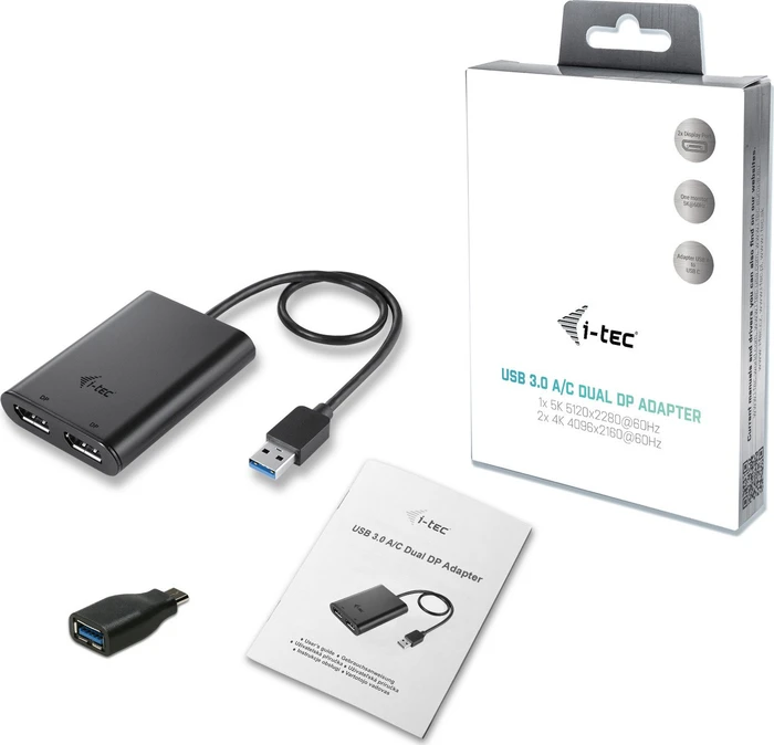 i-tec USB 3.0/DisplayPort Adapter, 0.27m