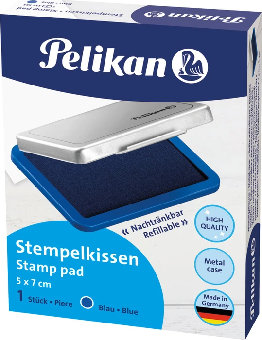 Pelikan Steki 3 Metallstempelkissen, 50x70mm, blau