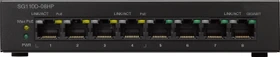 Cisco SG110 Desktop Gigabit Switch, 8x RJ-45, 32W PoE (SG110D-08HP)