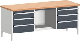 Bott Cubio Werkbank 200x84x75cm schwarz