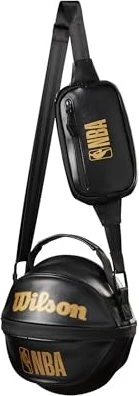 Wilson NBA 3-1 Basketball Balltasche gold/schwarz