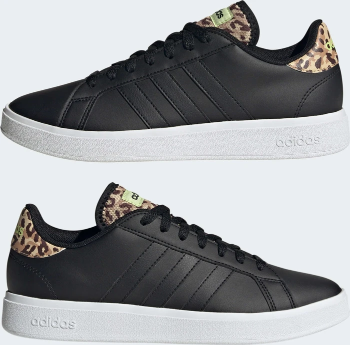 adidas Grand Court Base 2.0 core black/pulse lime (Herren)