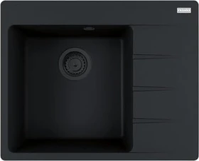 Franke Centro CNG 611-62 Einbau Becken links mit Ablauffernbedienung black matt