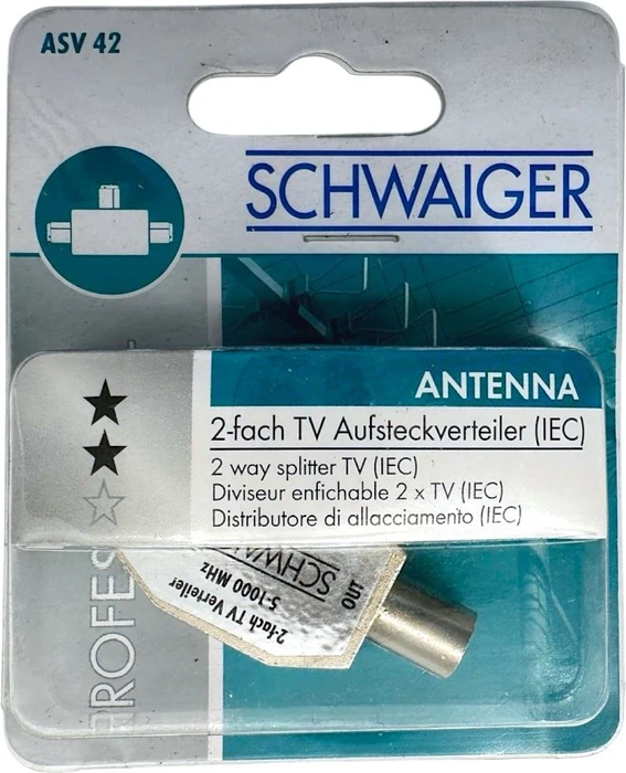Schwaiger 2-fach Aufsteckverteiler