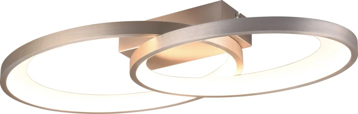 Trio Malaga Deckenleuchte nickel matt