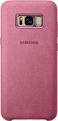 Samsung EF-XG955AP Alcantara Cover für Galaxy S8+ pink