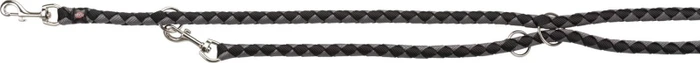 Trixie Cavo Verlängerungsleine, L-XL, 2m, Schwarz/Grafit