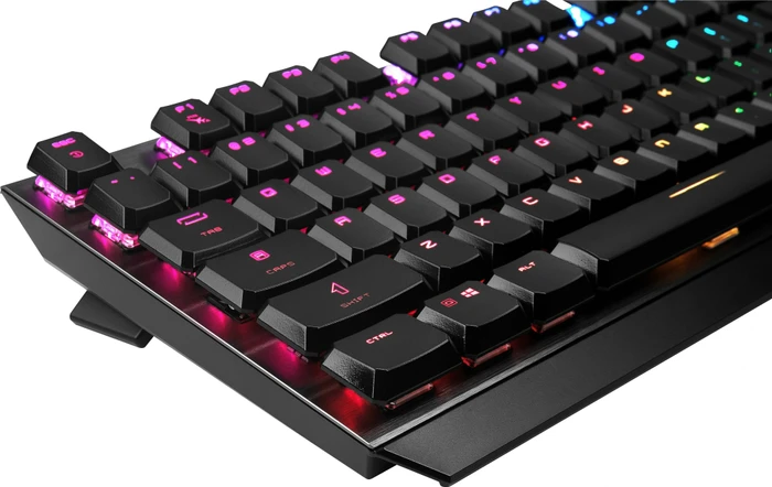 MSI Vigor GK50 Low Profile, LEDs RGB, Kailh Choc LOW PROFILE WHITE, USB, DE