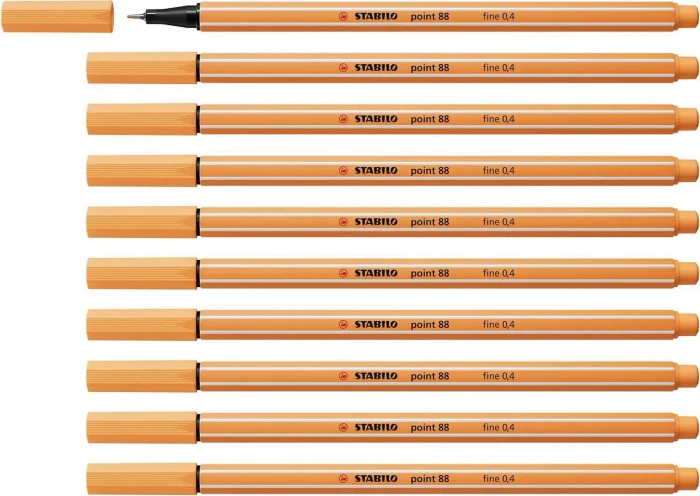 STABILO point 88 papaya, 10er-Pack