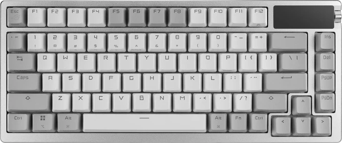 ASUS ROG Azoth White Wireless Gaming Keyboard, PBT, hot-swap, ROG NX SNOW, USB/Bluetooth, DE