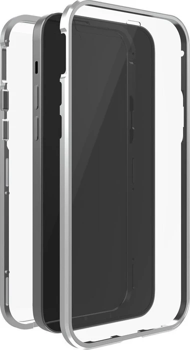 Black Rock 360° Glass Case für Apple iPhone 14 Pro Max transparent/silber