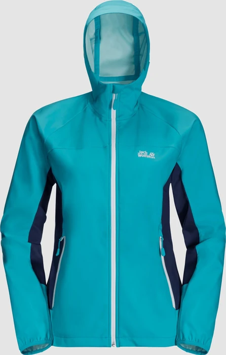 Jack Wolfskin Eagle Peak II Softshell Funktionsjacke dark aqua (Damen)