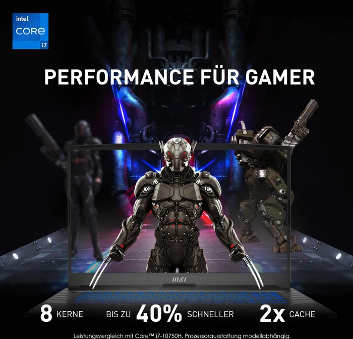 MSI Pulse GL76 11UEK-083, Titanium Grey, Core i7-11800H, 16GB RAM, 512GB SSD, GeForce RTX 3060, DE