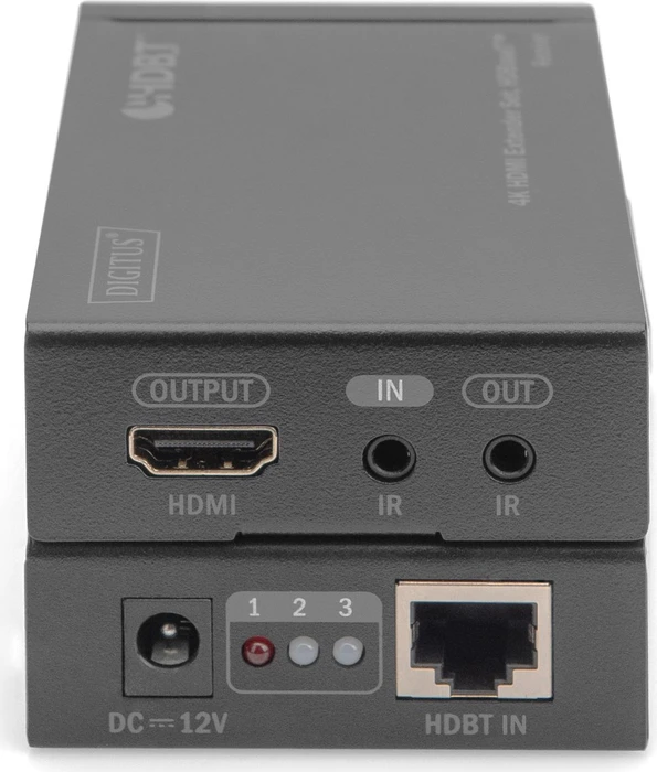 Digitus HDMI Extender Set Extender HDBaseT 1.0, 4K, 30Hz, Cat5e/6/6a/7/8, 40m