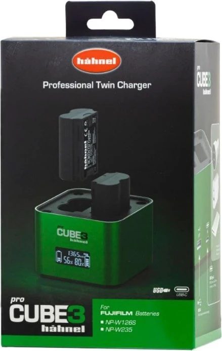 Hähnel ProCube 3 Doppelladegerät für Fujifilm