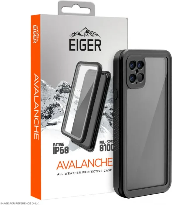 Eiger Avalanche Case für Apple iPhone 12 Pro Max schwarz/transparent