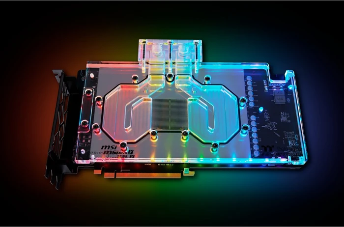 Thermaltake Pacific V-RTX 4090 Plus MSI Gaming X TRIO & SUPRIM X GPU Block mit Backplate