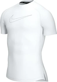 Nike Pro Dri-FIT Funktionsshirt kurzarm weiß/schwarz (Herren)
