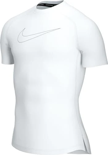 Nike Pro Dri-FIT Funktionsshirt kurzarm weiß/schwarz (Herren)