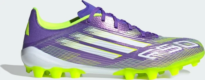 adidas F50 League AG purple rush/cloud white/lucid lemon