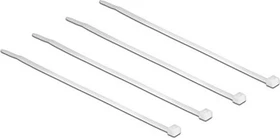 DeLOCK Kabelbinder, 3.6mm, 200mm, transparent, 100 Stück