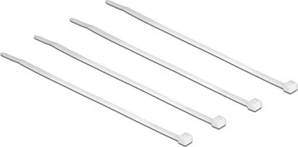 DeLOCK Kabelbinder, 3.6mm, 200mm, transparent, 100 Stück