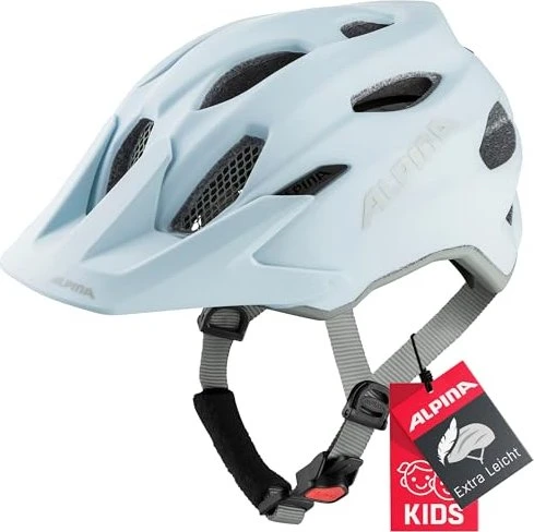 Alpina Carapax Jr. Kinderhelm pastel blue/grey matt