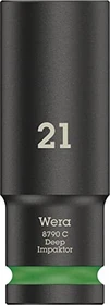 Wera 8790 C Impaktor Deep Außensechskant Steckschlüssel 1/2", 21x83mm