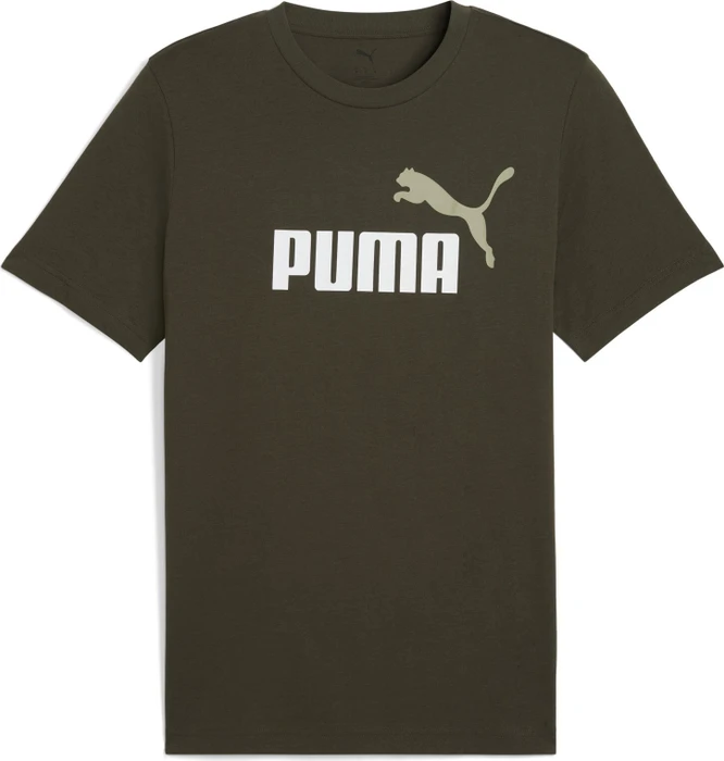 Puma Essentials 2 Colour No. 1 Logo T-Shirt kurzarm dark olive (Herren)
