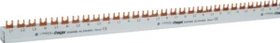 Hager Phasenschiene 3P+N 80A Gabel 16mm² 58M für 3P+N Einspeisung u. 1P+N Abgänge