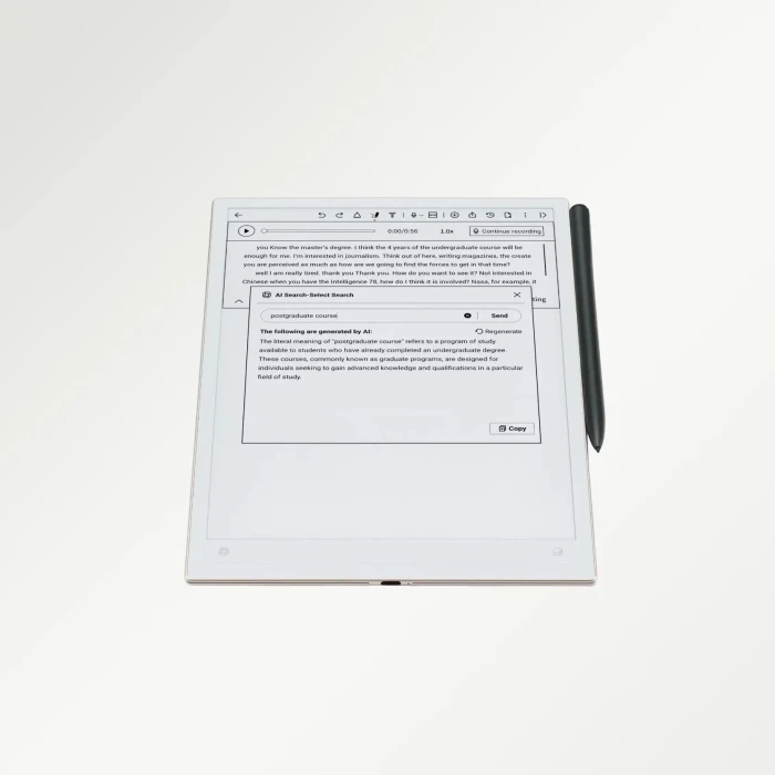 iFLYTEK AINOTE 2 - E-Ink-Tablet/digitales Notizbuch mit Sprach-zu-Text-Funktion