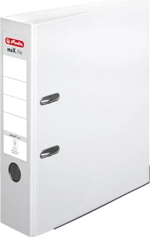 Herlitz maX.file protect plus Ordner 2-Ring, 80mm, A4, weiß