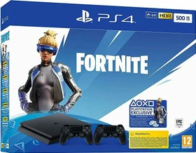 Sony PlayStation 4 Slim - 500GB inkl. 2 Controller Fortnite Neo Versa Bundle schwarz