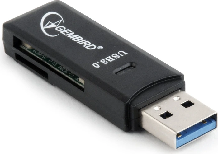 Gembird Compact Dual-Slot-Cardreader, USB-A 3.0 [Stecker]