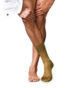 Falke No. 9 Pure Fil d'Écosse Socken brass (Herren)
