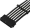 SilverStone PP07E Serie P07E-MBBW, 24-Pin ATX Verlängerungskabel, 300mm, sleeved schwarz/weiß Vorschaubild