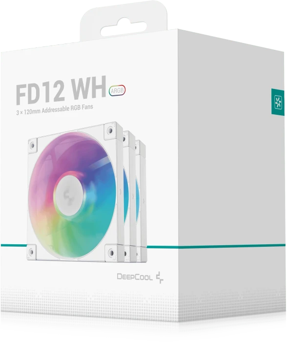 DeepCool FD12 ARGB WH, weiß, 120mm, 3er-Pack