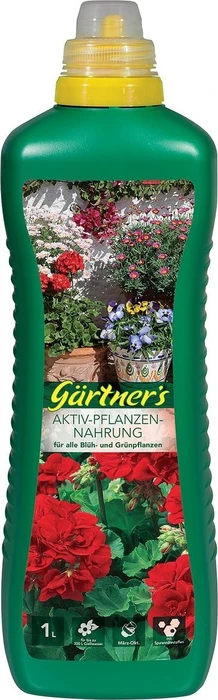 Gärtner's Aktiv Pflanzennahrung für alle Blüh und Grünpflanzen, 1l