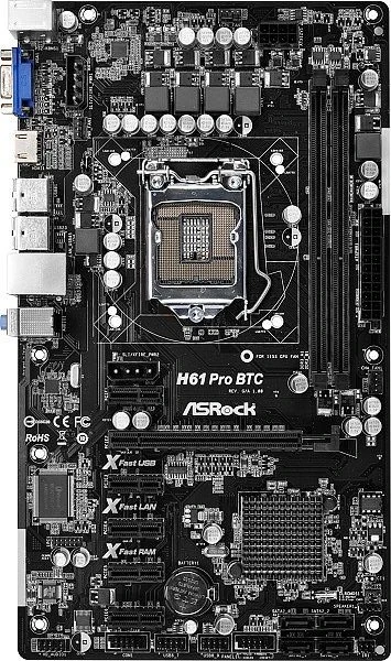 ASRock H61 Pro BTC (Intel 1155)