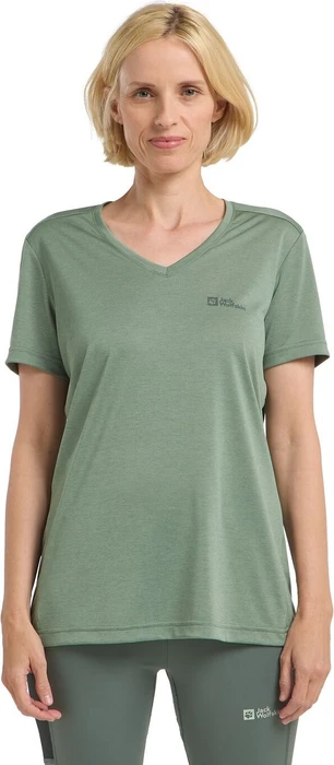Jack Wolfskin Crosstrail Funktionsshirt kurzarm eucalyptus (Damen)