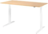 Hammerbacher Ergonomic Aktiv XMKA16 elektrisch höhenverstellbarer Sitz-Steh-Schreibtisch 160x80cm Eiche/weiß