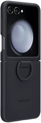 Samsung Silicone Case with Ring für Galaxy Z Flip 5 Indigo